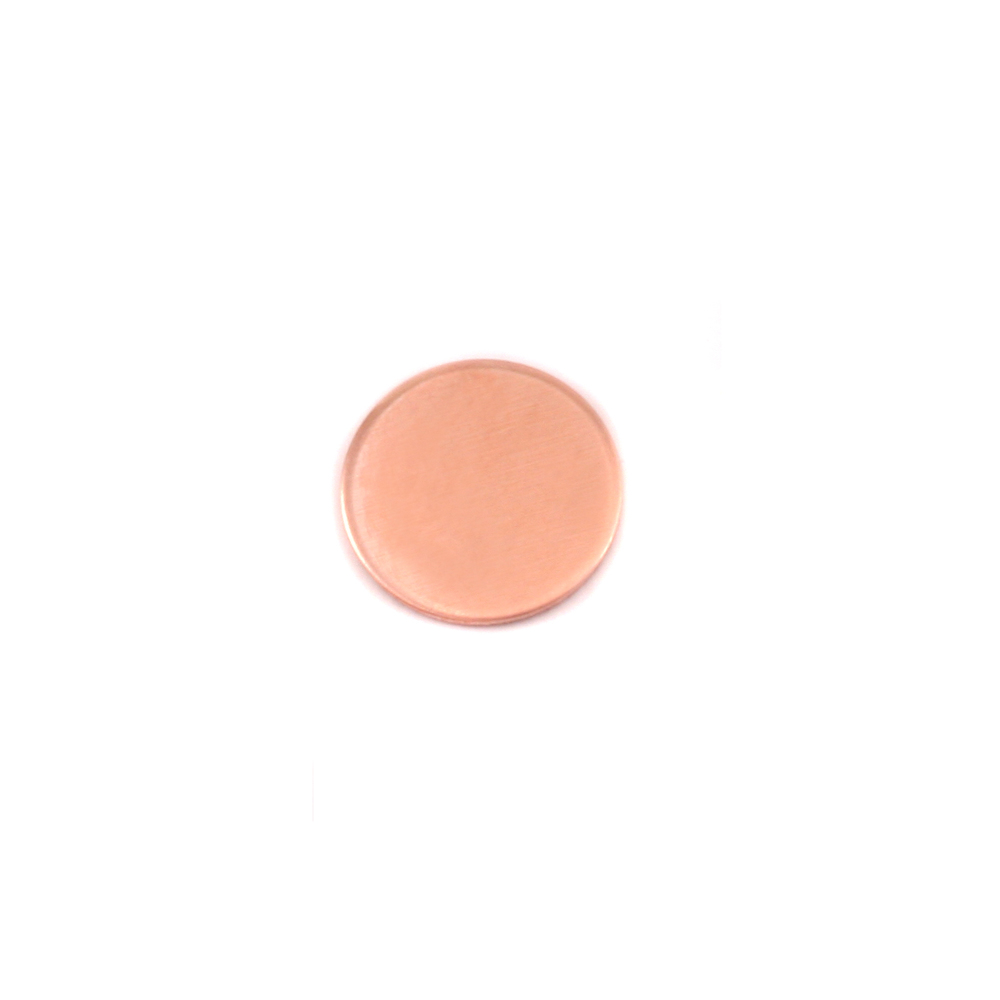 Metal Stamping Blanks Copper Round, Disc, Circle, 9.5mm (.37"),18g